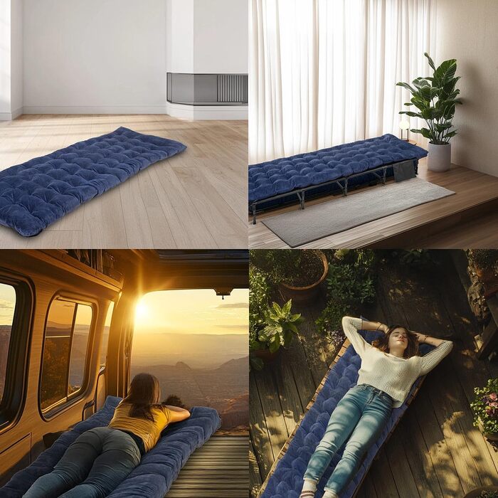 Кемпінгове ліжко Semptec Urban Survival Technology з XL-матрацом, до 120 кг, зручне, надувне