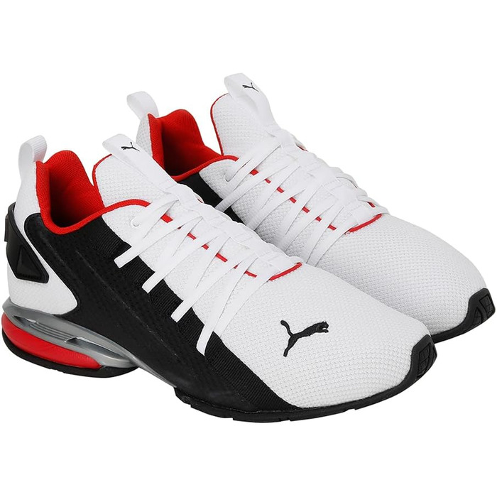 Кросівки PUMA IonLaufschuh (40 EU) біло-чорно-червоні