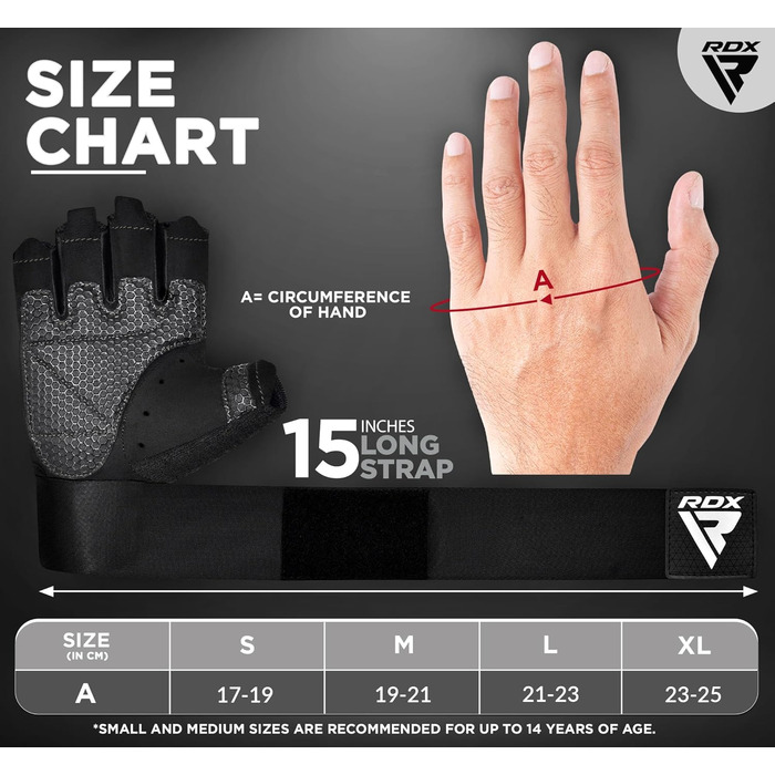 Фитнес рукавички RDX з 3 фіксаторами зап'ястя, 38 см, антиковзна долоня, для тренувань, важкої атлетики, пауерліфтингу, чоловічі/жіночі, білі, розмір L
