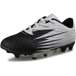 Футбольні бутси Hawkwell для дітей на тверду поверхню, чорно-срібні, 27 EU