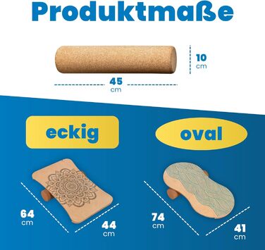 Балансборд набір Woodboard Starter з клену та корку для тренування координації і балансу