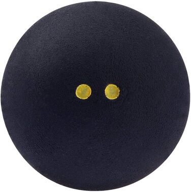 М'яч для сквошу Dunlop Sports XX Pro, 12 шт., чорний, подвійна жовта крапка