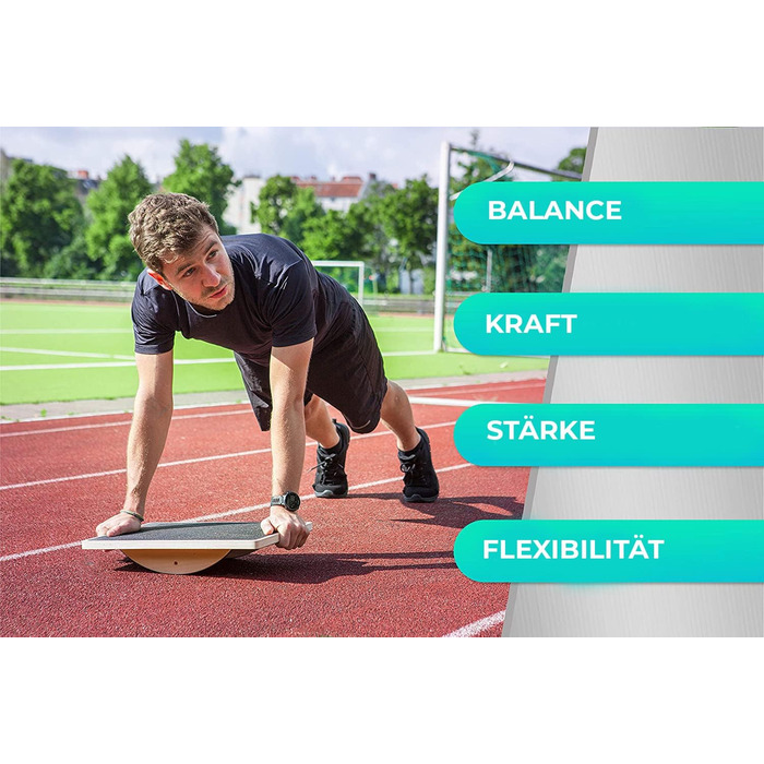 RPM Power Balance Wobble Board – баланс-борд з масиву дерева для тренування кора, зміцнення ніг і верхньої частини тіла, класична дошка для балансу