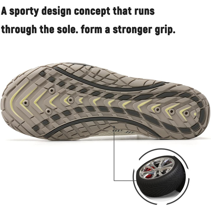 Шкарпетки для плавання IceUnicorn: аквашузи для жінок та чоловіків, швидко сохнуть, літні, розмір 38 EU, бежеві