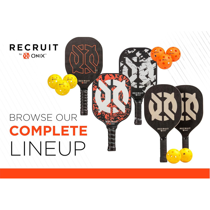 М'яч для піклболу Onix Recruit для приміщень, ігровий, з посиленим зварним швом