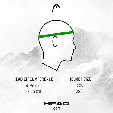 Гірськолижний шолом HEAD Mojo/Maja для підлітків, унісекс, розмір XS-S, чорний