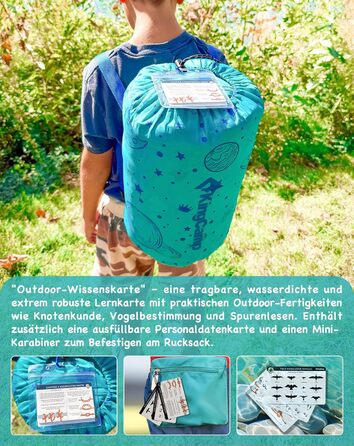 Сплячий мішок KingCamp для дітей, фланелевий, легкий, водонепроникний, компактний, зимовий, 4 сезони, для кемпінгу, підходить для дітей до 140 см, комфортна температура: 7°C, регульована довжина