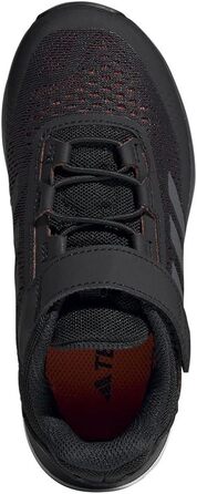 Дитячі кросівки adidas Terrex Agravic Flow для трейлраннінгу, унісекс, з липучкою, 30 EU, чорно-сіро-помаранчеві
