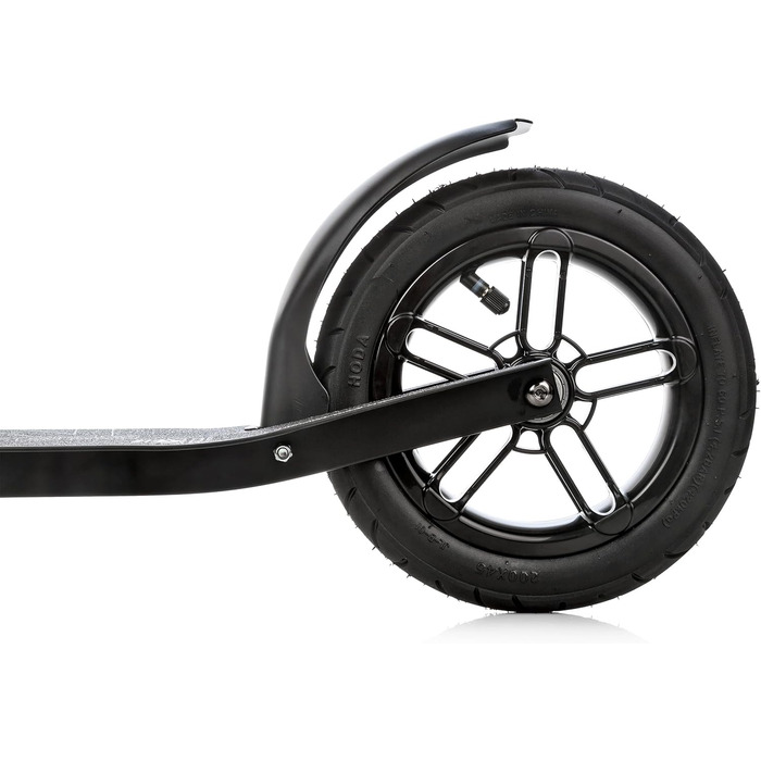 Скутер Raven Roller Cityroller Kickroller Snug AIR з повітряними колесами, дзвіночком та тримачем для пляшки (200 мм, Snug Black)