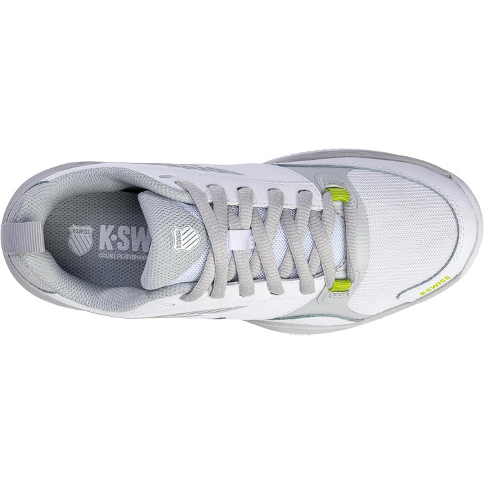 Жіноче тенісне взуття K-Swiss Speedex Hb, 39.5 EU, білий, сірий, фіолетовий, лаймовий зелений