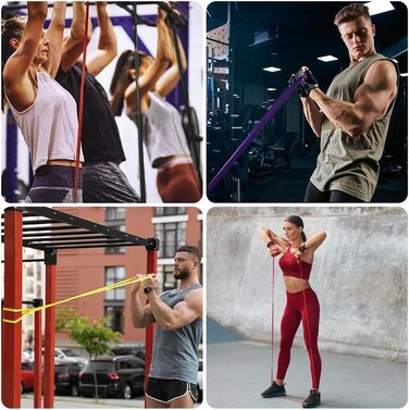 Набір еластичних стрічок Flintronic для фітнесу та йоги, 150LBS, 12 шт.