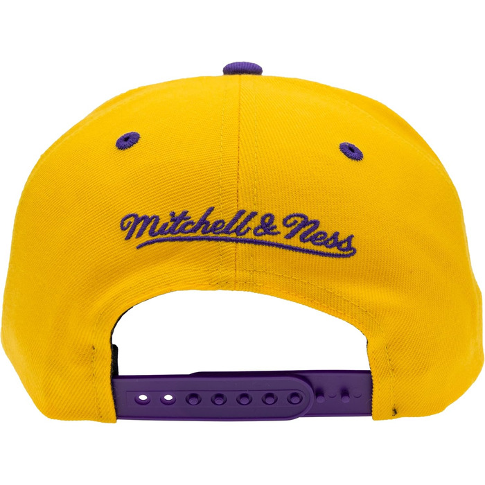 Кепка Mitchell & Ness NBA Lakers Snapback жовто-фіолетова, універсальний розмір