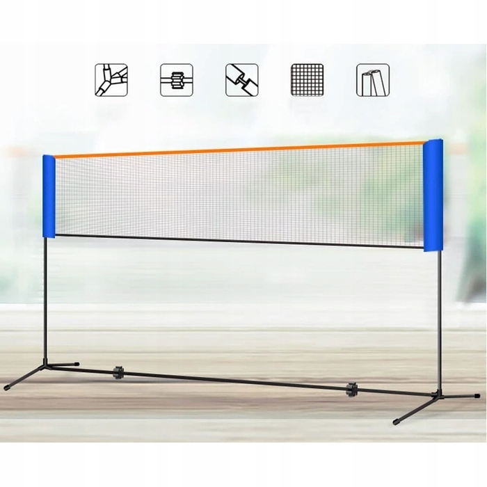 Універсальний набір сітки для волейболу, бадмінтона та тенісу, портативна, регульована, 310 x 225 см