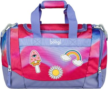Спортивна сумка для хлопчиків Baagl, дитяча дорожня сумка, пляжна сумка. Компактна та міцна для спорту, школи та подорожей (з м'ячем для футболу)