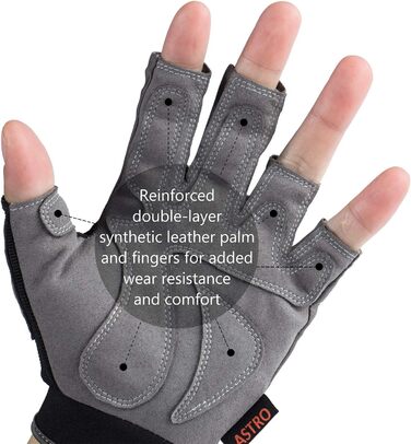 Рукавички для велосипеда Badah Atro: тренувальні, для риболовлі, катання на мотоциклі, альпінізму та фітнесу (Сірий, S)