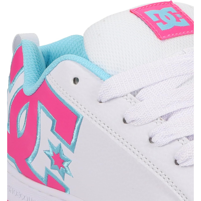 Жіночі кросівки DC Shoes Court Graffik, 40.5 EU, білий, рожевий, блакитний