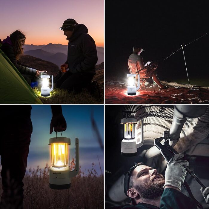 LED кемпінговий ліхтар CREATESTAR: зарядний, з ліхтариком, USB, диммування, IP43, водонепроникний, для туризму, відпочинку, надзвичайних ситуацій