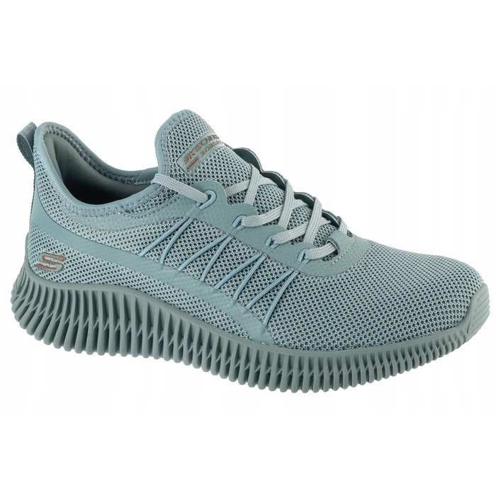 Жіночі кросівки SKECHERS BOBS Geo-New Aesthetics — Текстильні, Блакитні