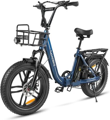 Електровелосипед SAMEBIKE для дорослих, 20'' складаний E-Bike з знімною 36В 13Аг літієвою батареєю, 7-швидкісний складаний електровелосипед