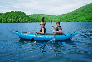 Надувний каяк Bestway Hydro-Force Cove Champion X2, 331x88x45 см, комплект з веслами і насосом