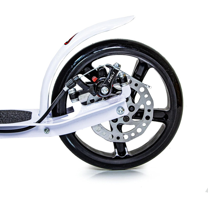 Самокат Scale Sports для дорослих, підлітків і дітей від 7 років, до 100 кг, складаний, з ручним і дисковим гальмом, легкий, з ременем для перенесення, рожевий