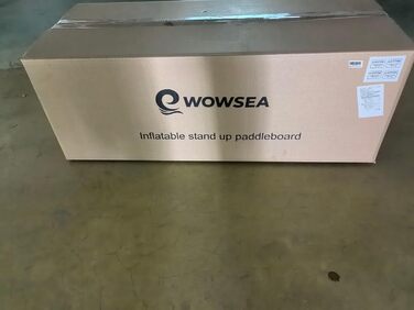 WOWSEA SUP дошка надувна гоночна 426/385 см, з кріпленням для камери, для змагань та відпочинку (пісочний)