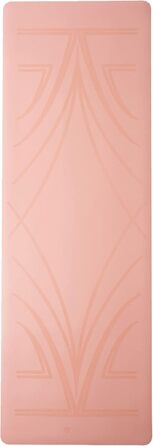 Еко-йога-мат Yoga Design Lab Infinity Diamond Align Coral 5 мм, антиковзкий, з ременем для перенесення