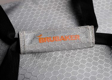 BRUBAKER SuperTec рюкзак для лижних черевиків і шолома з відділенням для взуття, сріблясто-оранжевий