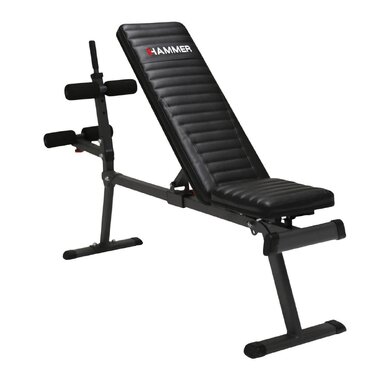 Різнофункціональна лава для преса та жиму Hammer Ab Bench Perform One, антрацит/чорний, 160 x 32 x 119 см