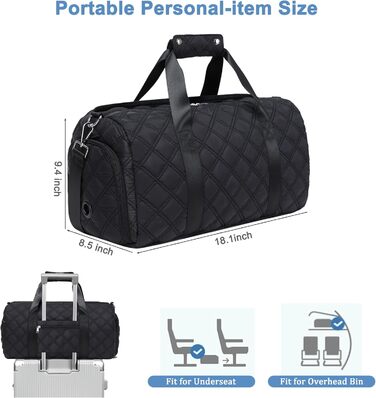 Спортивна сумка для підлітків, з відділеннями для взуття та мокрого одягу, для танців, плавання, подорожей та ночівель (Бежева)