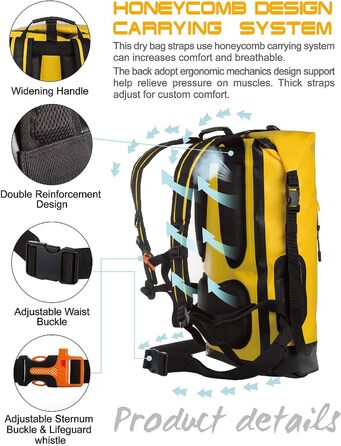 Водонепроникний рюкзак Dry Bag IDRYBAG 20/30/40L: для каякінгу, подорожей, риболовлі