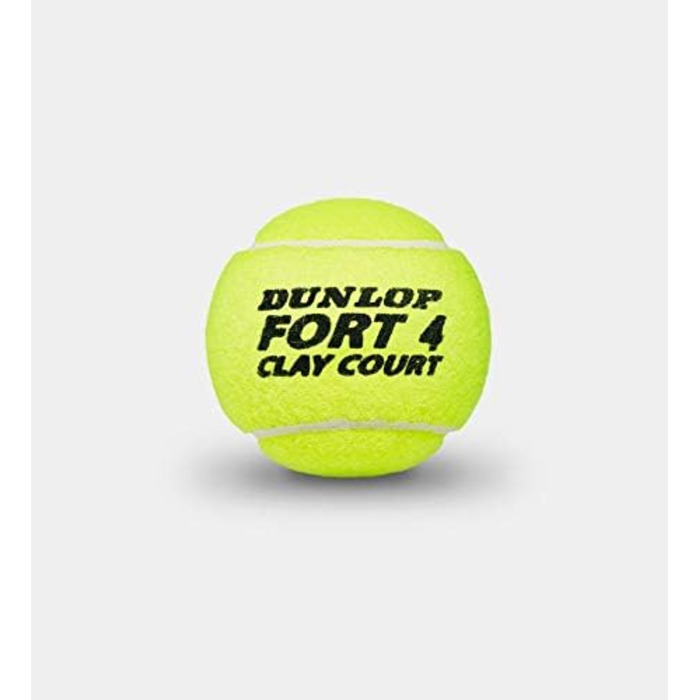 Тенісні м'ячі Dunlop Fort Clay Court, 16 шт., жовті, для ґрунтових кортів, ідеальні для тренувань, вигідна ціна