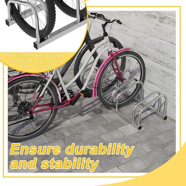 Підставка для велосипедів на 6 велосипедів FIVMEN: настінний/підлоговий монтаж, 37 см між колесами, для MTB, шосе, 30-65 мм шини