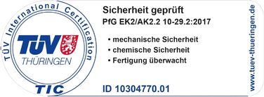 Дитячі санки KHW Snow Fox 95 см з кермом, мотузкою, стійкий пластик, TÜV, антрацит, Німеччина