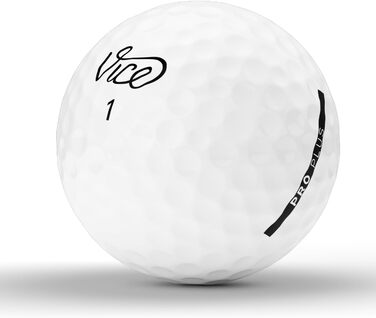 Гольф-м'ячі Vice Pro Plus 2020, 12 шт, 4-шарові, уретанове покриття, максимальна дальність, знижений спін, для досвідчених гравців, неоновий лайм/червоний