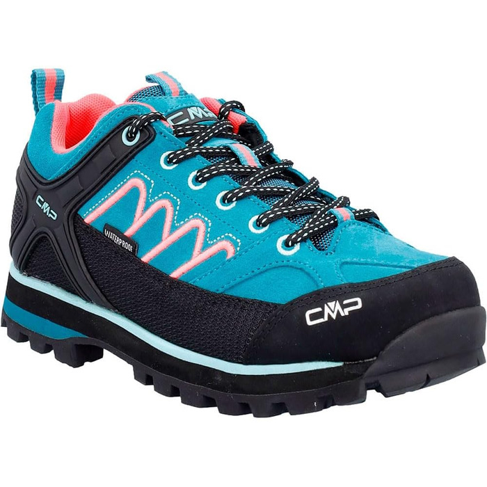 Жіночі трекінгові черевики CMP Moon Low Wmn Wp, 40 EU, Teal Red Fluo