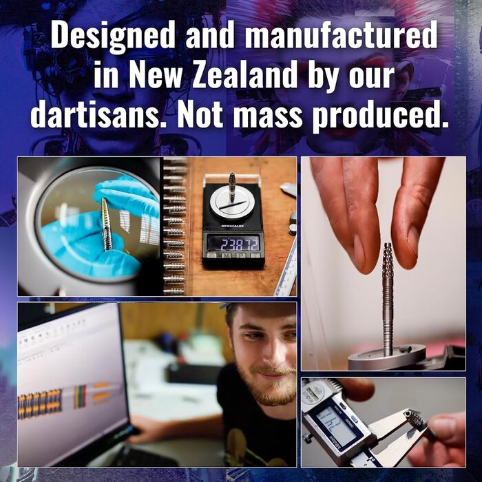 Дротики Shot! Darts AI Cyberpunk 90% вольфрамові 24 г, сталевий наконечник, професійні, для дорослих, Нова Зеландія