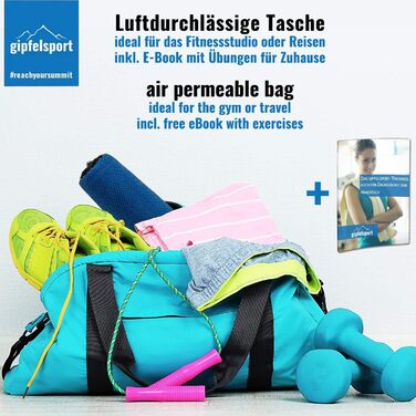 Набір мікрофібрових рушників Gipfelsport - рушники для сауни, фітнесу, спорту та пляжу | 8 розмірів, 13 кольорів (блакитний 6: XXL 200x90)