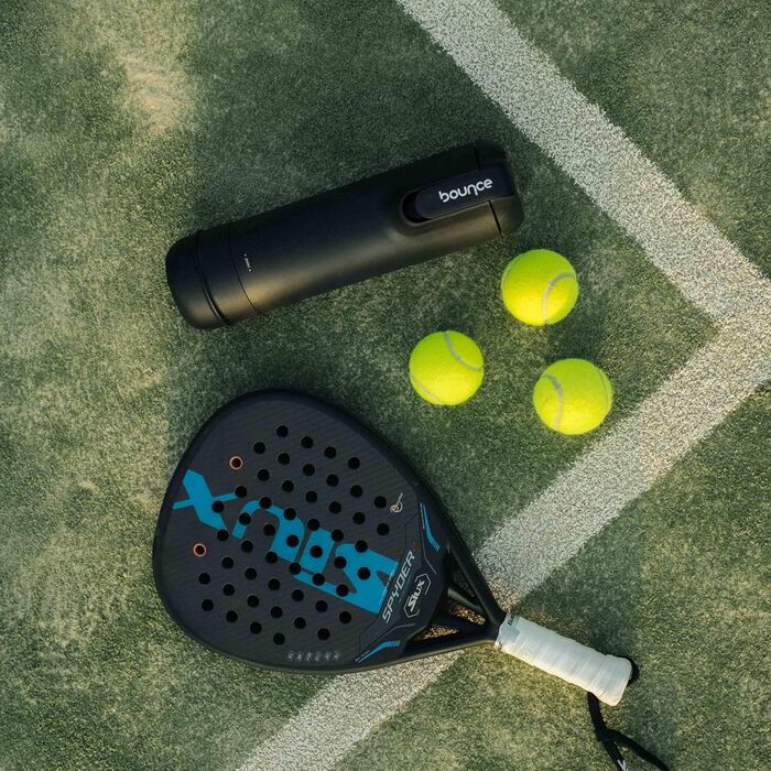 Bounce Tube Padel: Контейнер для м'ячів для падел-тенісу – збільшена тривалість життя м'ячів, збереження пружності, вбудований насос, Made in France