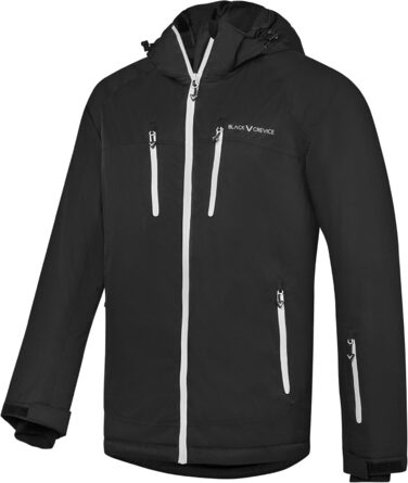 Чоловіча лижна куртка Black Crevice - водонепроникна, з капюшоном, різні кольори та розміри