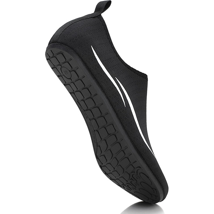 Чоботи для плавання унісекс: легкі, швидковисихаючі, для пляжу, басейну, серфінгу, йоги (44 EU, 2a Чорний)