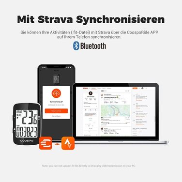 Велокомп'ютер COOSPO BC26 GPS бездротовий Bluetooth 5.0/ANT+, водонепроникний IP67, LCD 2.3