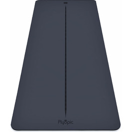 Килимок для йоги Plyopic Ultra-Grip Pro – нековзкий, комфортний, стійкий до поту, з розміткою. Підходить для йоги, джоги, пілатесу, бікрам-йоги та хот-йоги. Чорний колір (Midline)