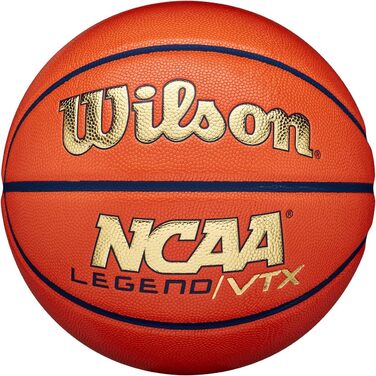 Баскетбольний м'яч Wilson NCAA Legend №7, помаранчево-золотий, для дорослих, універсальний