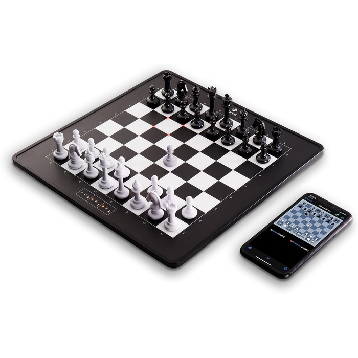 Millennium eONE – Електронна шахова дошка для онлайн-ігор на Lichess, Chess.com та Tornelo. 81 LED для відображення ходів. Li-Ion акумулятор, Bluetooth та USB.