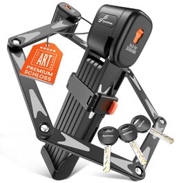 Замок для велосипеда Sportneer 100 см з 3 ключами, сталевий, захист від зламів, висока безпека, ART рівень безпеки