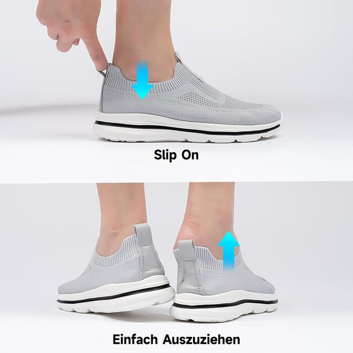 Чоловічі Slip-on кросівки з сітчастою тканиною, дихаючі, зручні для бігу та занять спортом, Outdoor, Fitness, легкі, світло-зелені, 39 EU