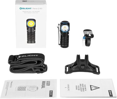 Ліхтар налобний Olight Perun 2 Mini LED 1100 люмен, 150 метрів, USB, червоне світло, 5 режимів, водонепроникний, для кемпінгу, чорний