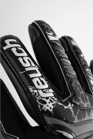 Воротарські рукавички Reusch Attrakt Infinity для дорослих, чорні, розмір 9, з відмінним зчепленням та внутрішнім швом, унісекс