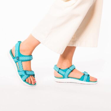 Трекінгові сандалії McKinley для жінок, розмір 42 EU, вузька колодка, блакитний, білий